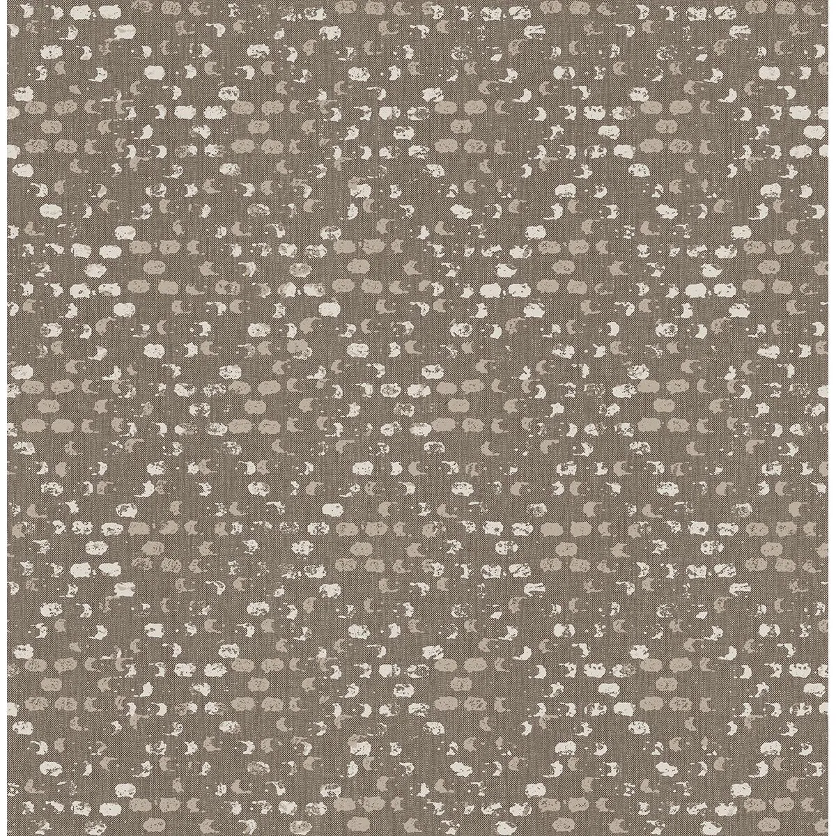 Blissful Harlequin Wallpaper in Brown from the Celadon Collection