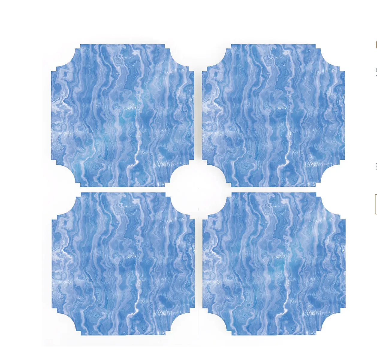 Blue Agate Coasters