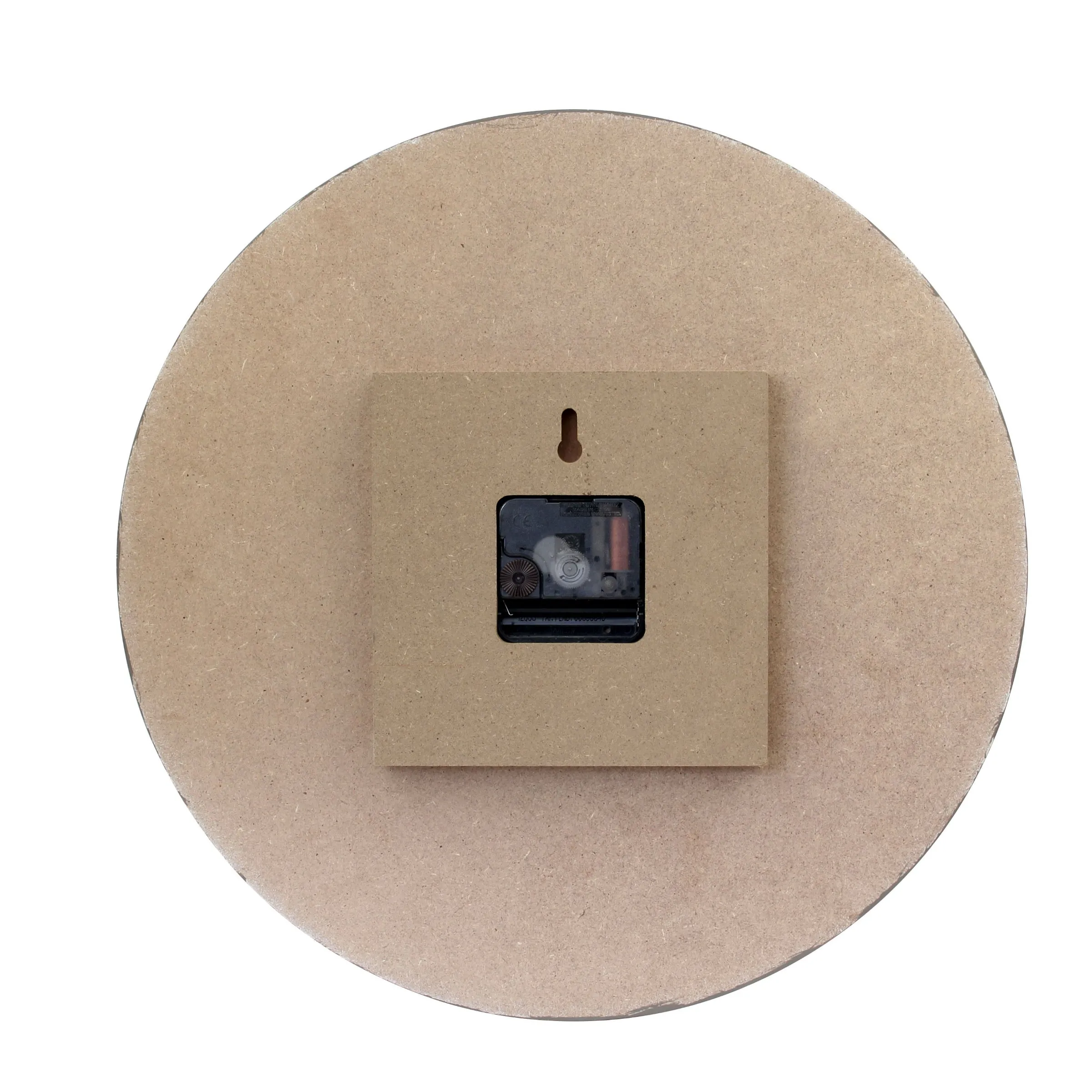 Brown Round Rustic Wall Clock - 14 Inch