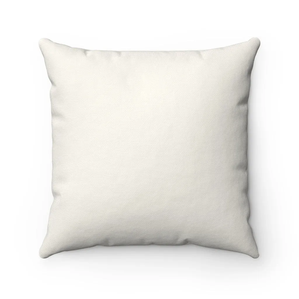 Butterflies in Flight "Natural" Square Pillow (20 X 20)