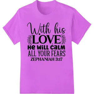 Calming Love: Inspirational DTF Print Heat Transfer