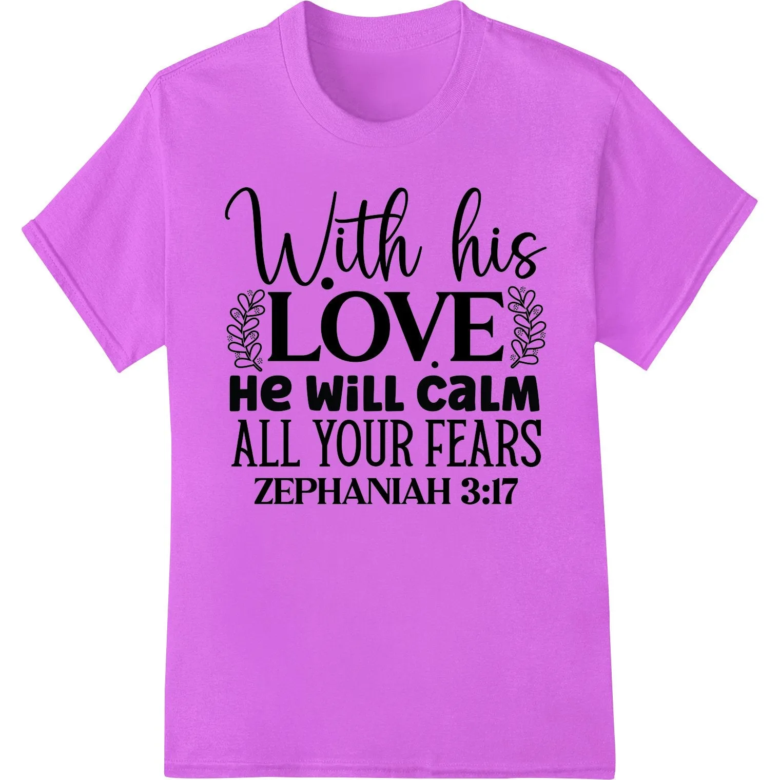 Calming Love: Inspirational DTF Print Heat Transfer