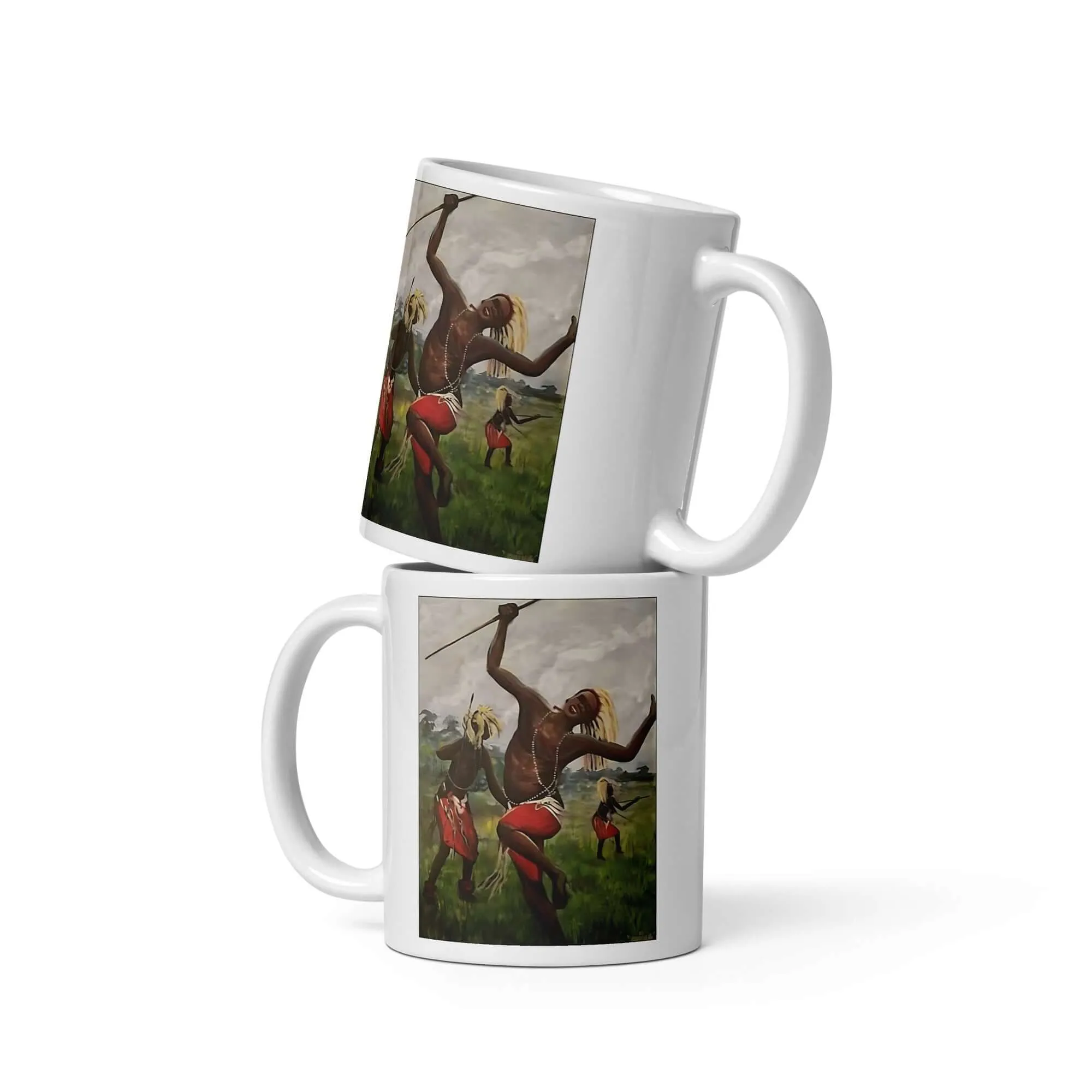 Celebration Ceramic Mug / Coffee or Tea Cup / Black Art / African Art / African Dance / Positive Black Images