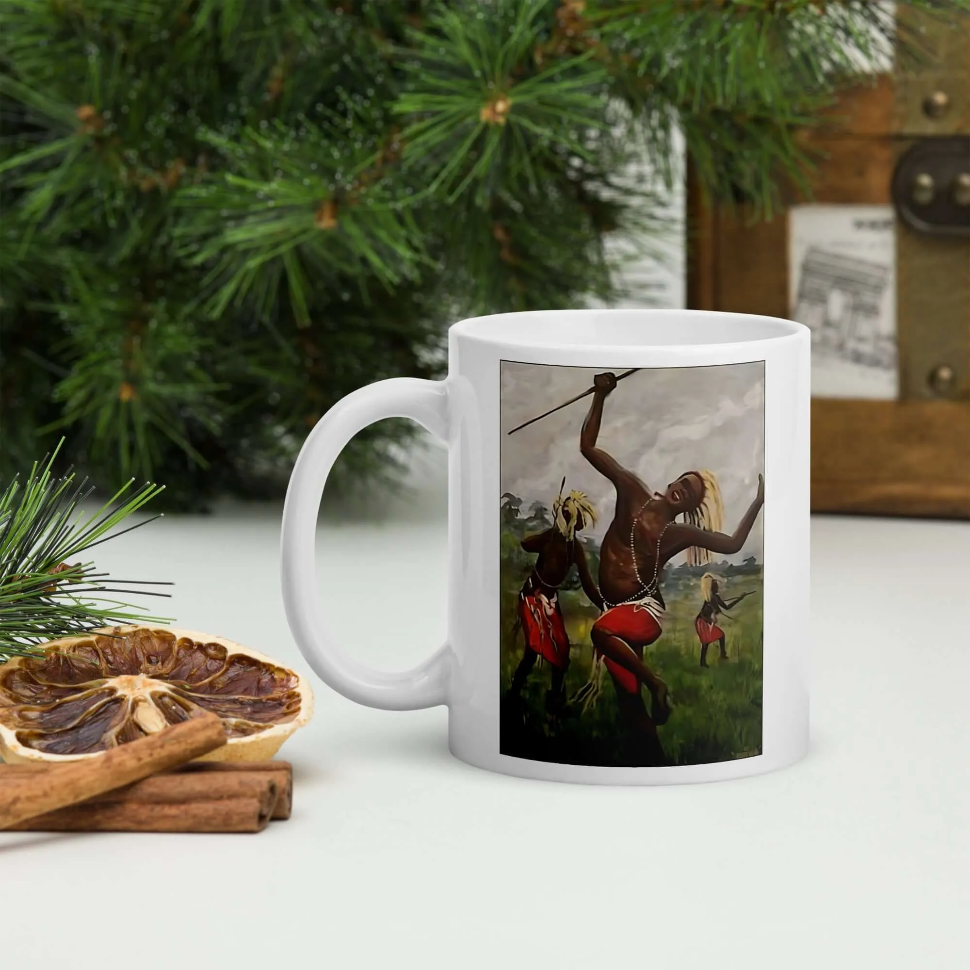 Celebration Ceramic Mug / Coffee or Tea Cup / Black Art / African Art / African Dance / Positive Black Images