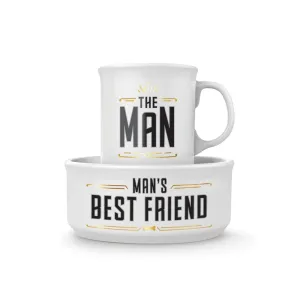CERAMIC MUG   DOG BOWL SET