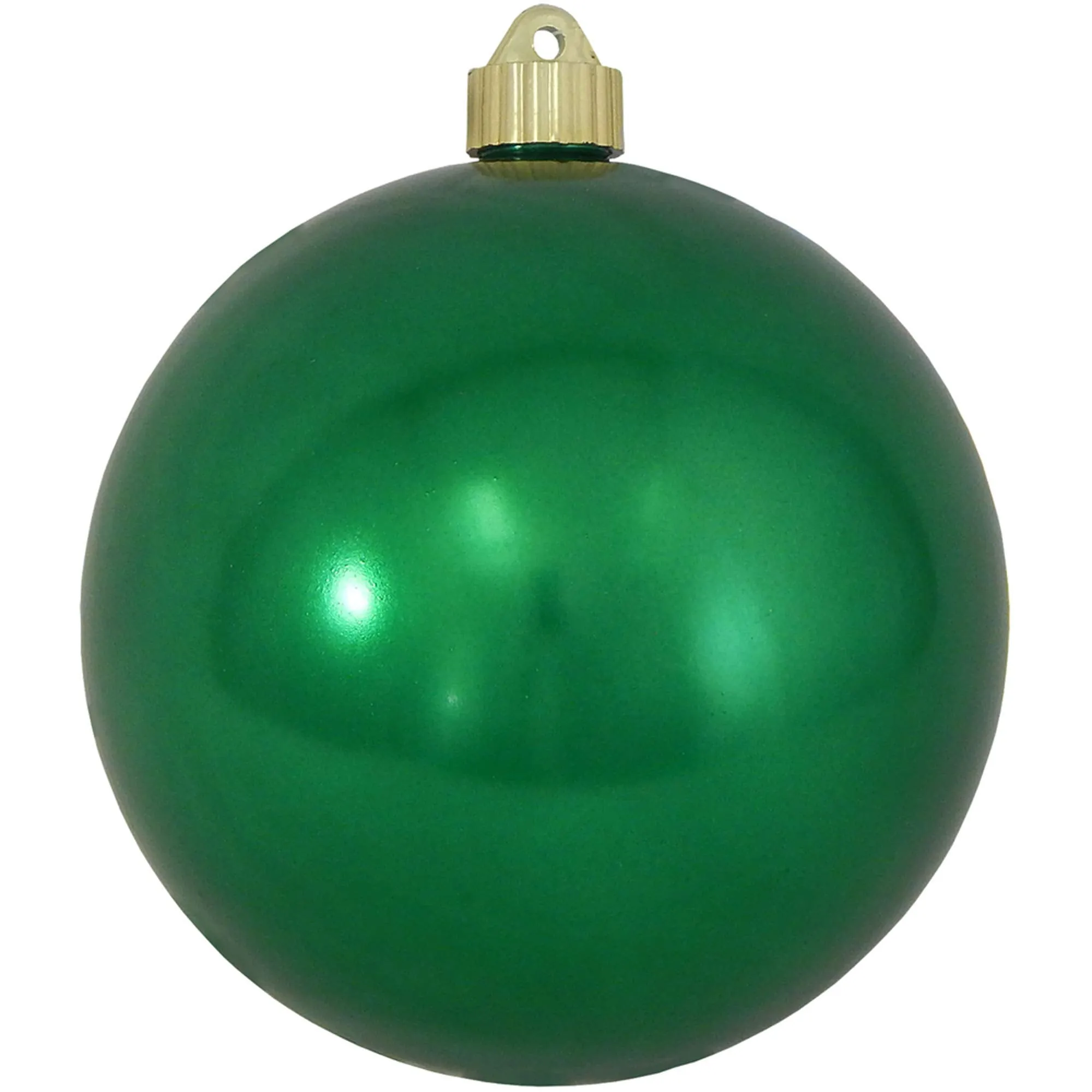 Christmas By Krebs 6" (150mm) Shiny Blarney Green [2 Pieces] Solid Commercial Grade Indoor and Outdoor Shatterproof Plastic, UV and Water Resistant Ball Ornament Decorations