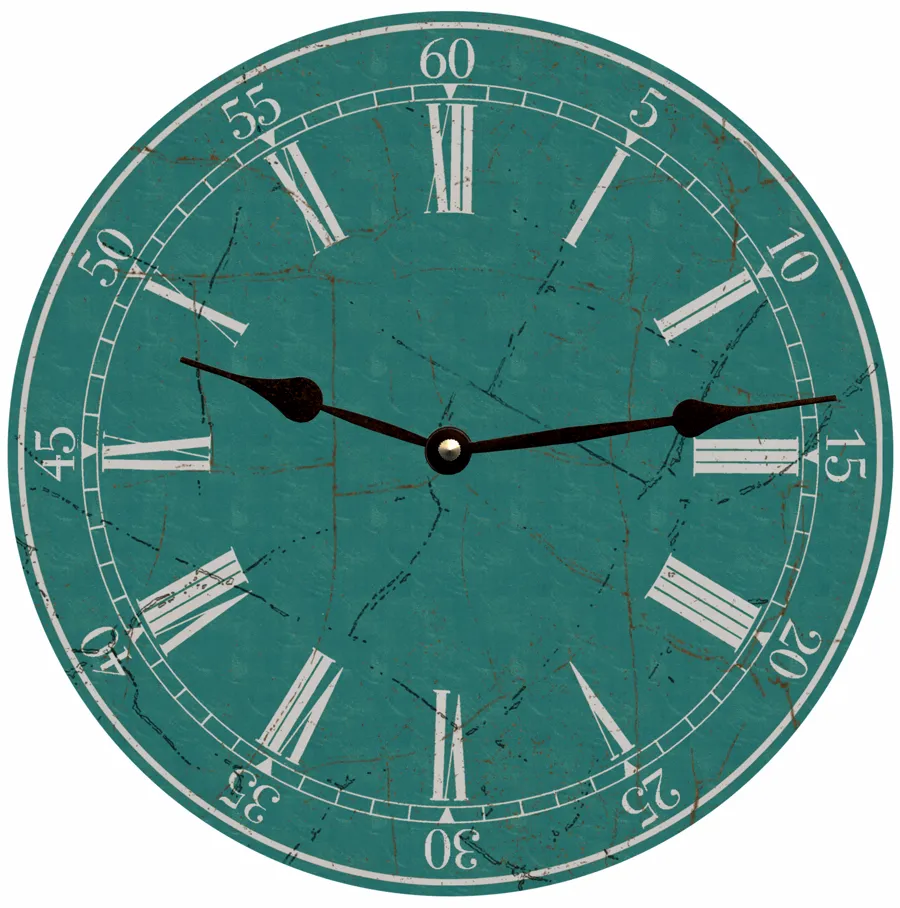 Classic Teal Clock