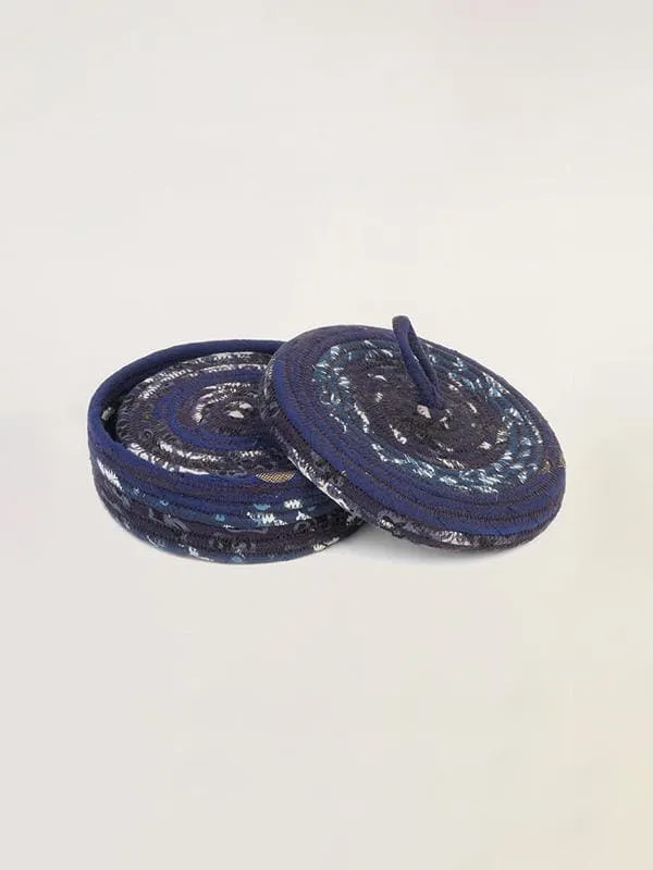 Coaster Set With Basket