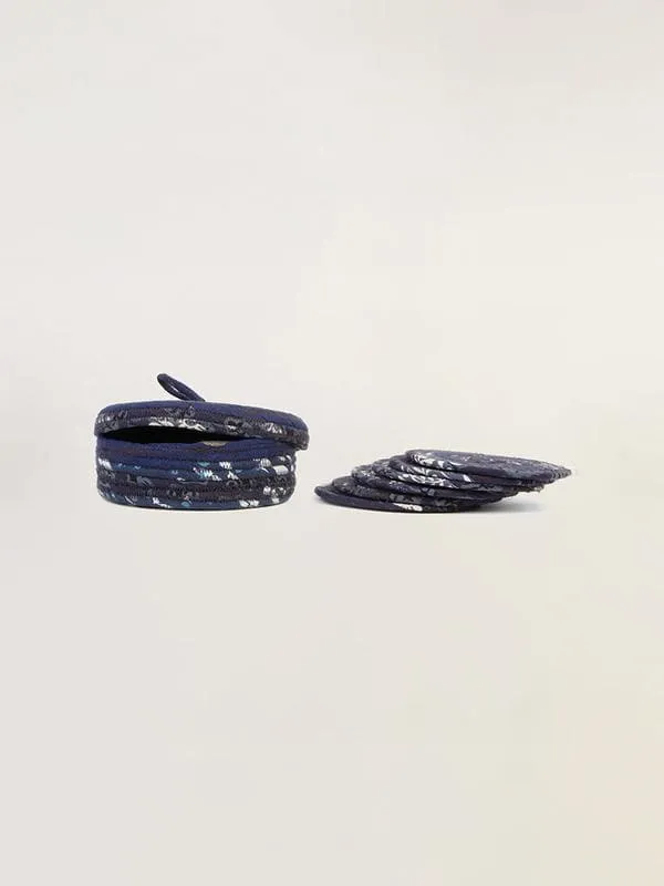 Coaster Set With Basket
