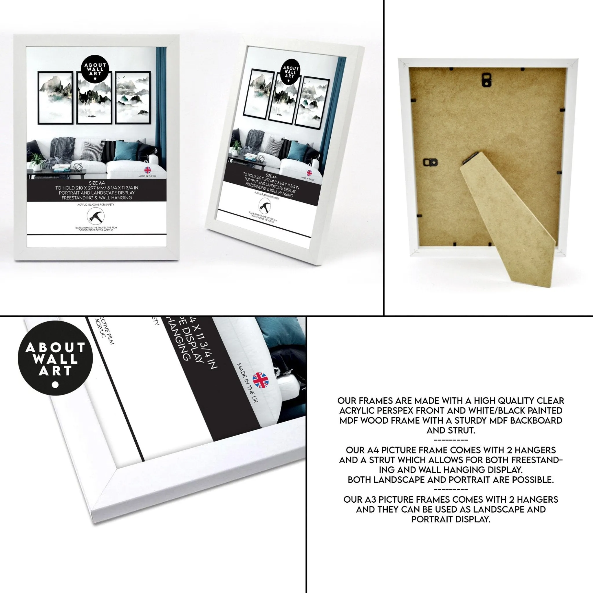 Coffee bar decor ideas | set of 3 wall art prints