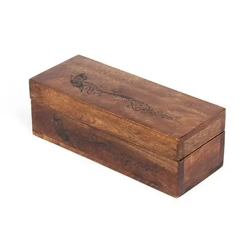 Coffee wooden box with 3 compartments