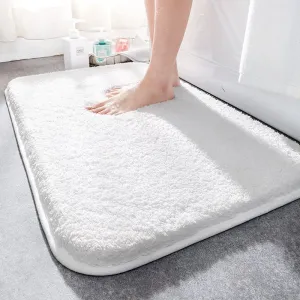 Comfortable and Soft Bath Mats with Super Thick Fluff Fiber for Bathroom