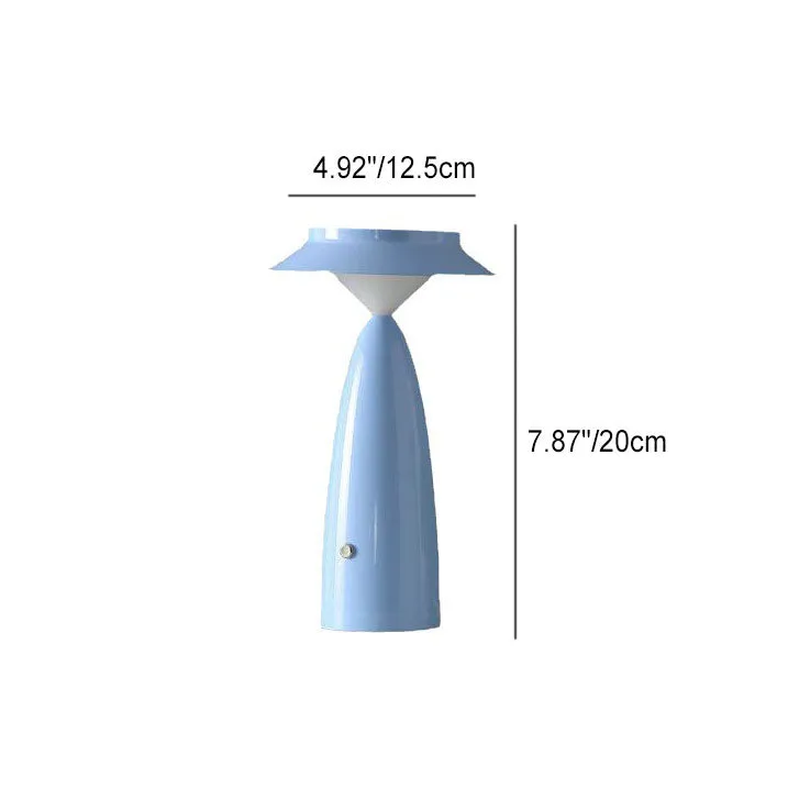 Contemporary Creative Mushroom Iron Acrylic LED Table Lamp For Bedroom