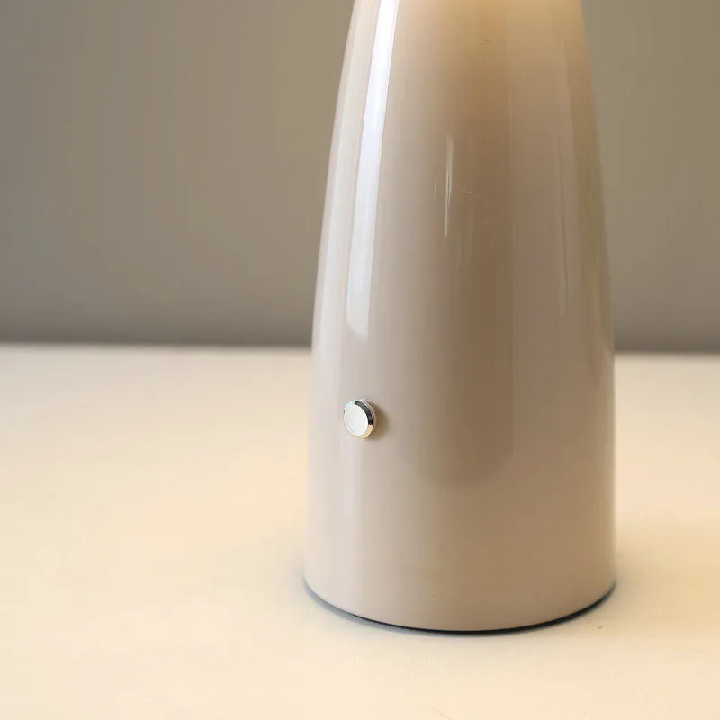 Contemporary Creative Mushroom Iron Acrylic LED Table Lamp For Bedroom