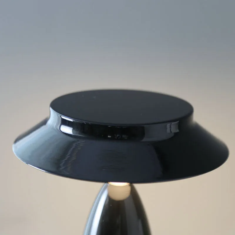 Contemporary Creative Mushroom Iron Acrylic LED Table Lamp For Bedroom