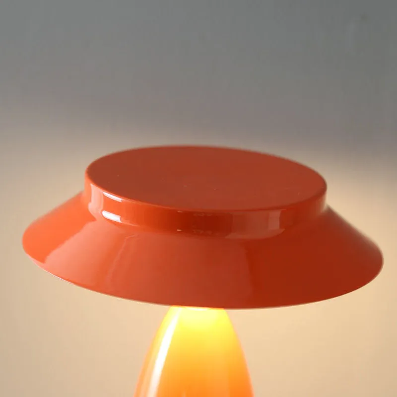 Contemporary Creative Mushroom Iron Acrylic LED Table Lamp For Bedroom