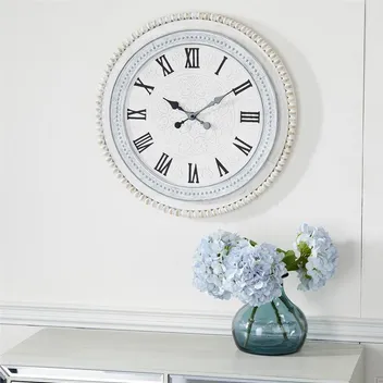 Copy of White Wood Farmhouse Vintage Wall Clock - 22" x 1" x 22"