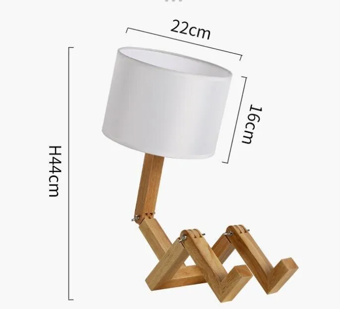 Creative LED Reading Lamp in Robot Shape