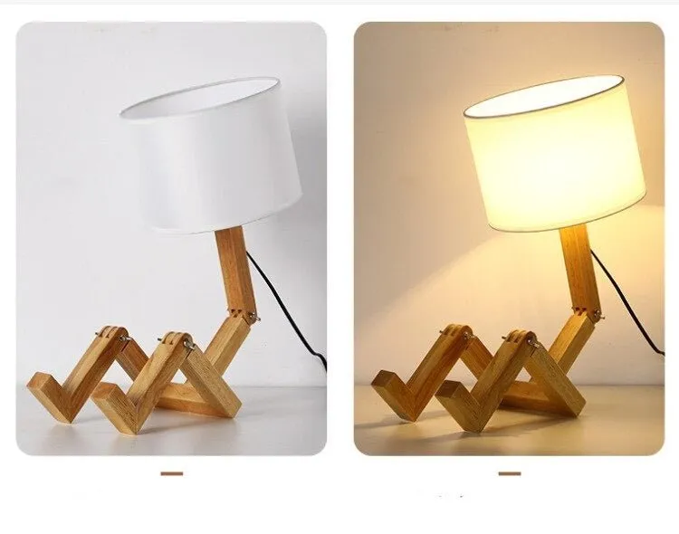 Creative LED Reading Lamp in Robot Shape
