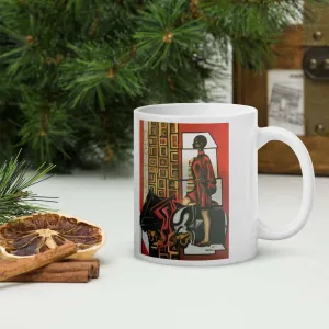 Delta Sigma Theta Ceramic Mug / Coffee or Tea Cup / Black Art / Sisterhood / Positive Black Images Fine Art/