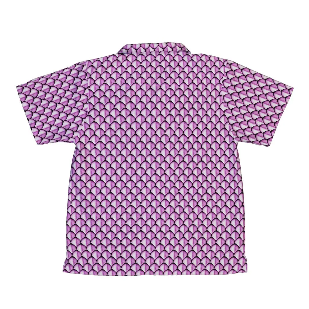 Dragon Scales Pink Dnd Youth Hawaiian Shirt