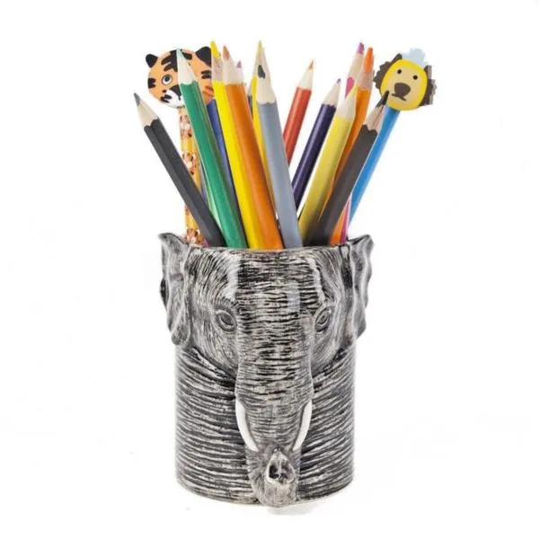 Elephant Pencil Pot by Quail Ceramics
