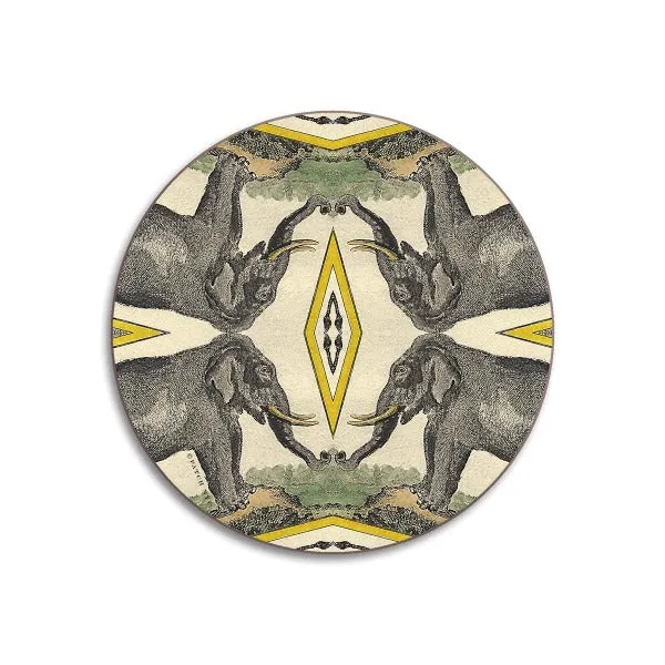 'Elephants' Design Placemats and Coasters