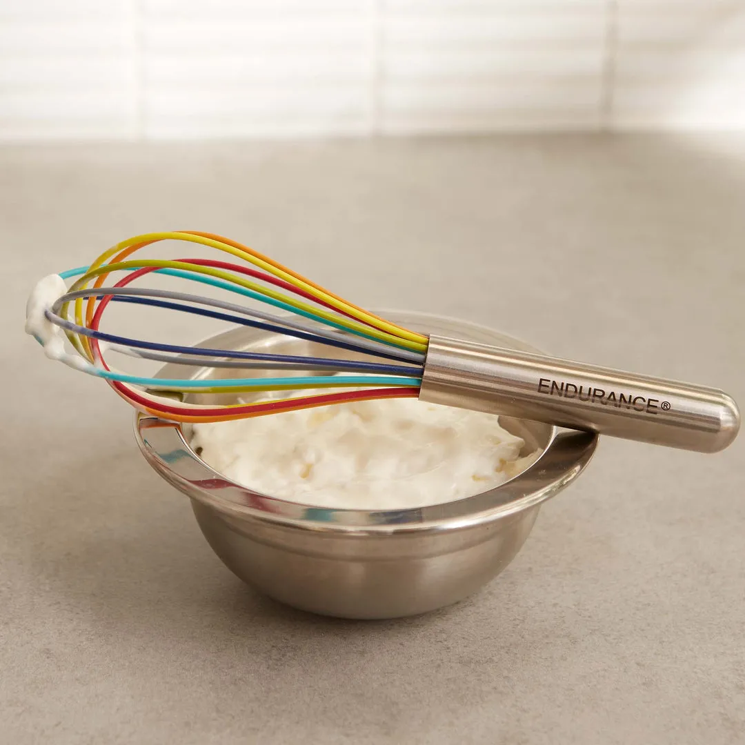 Endurance Silicone Rainbow Whisk – 8"
