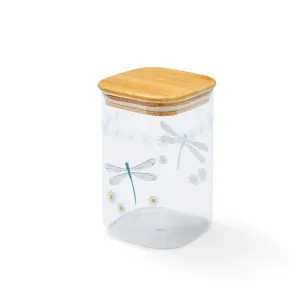 English Meadow - 1.0Lt Glass Jar Push Bamboo Lid