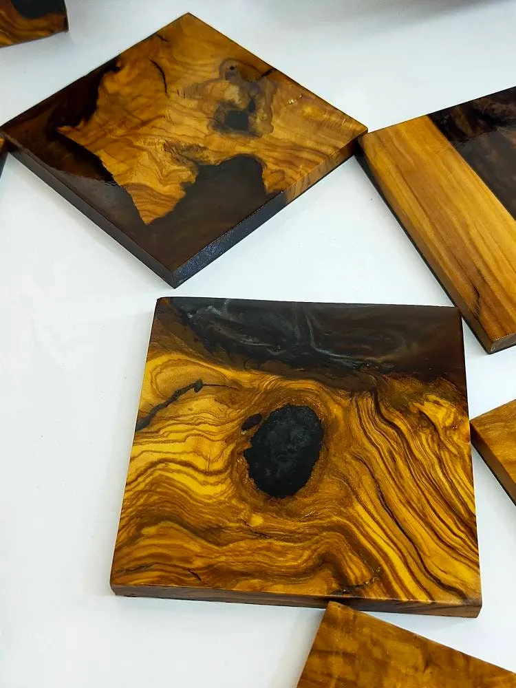 Epoxy & Wood Coasters