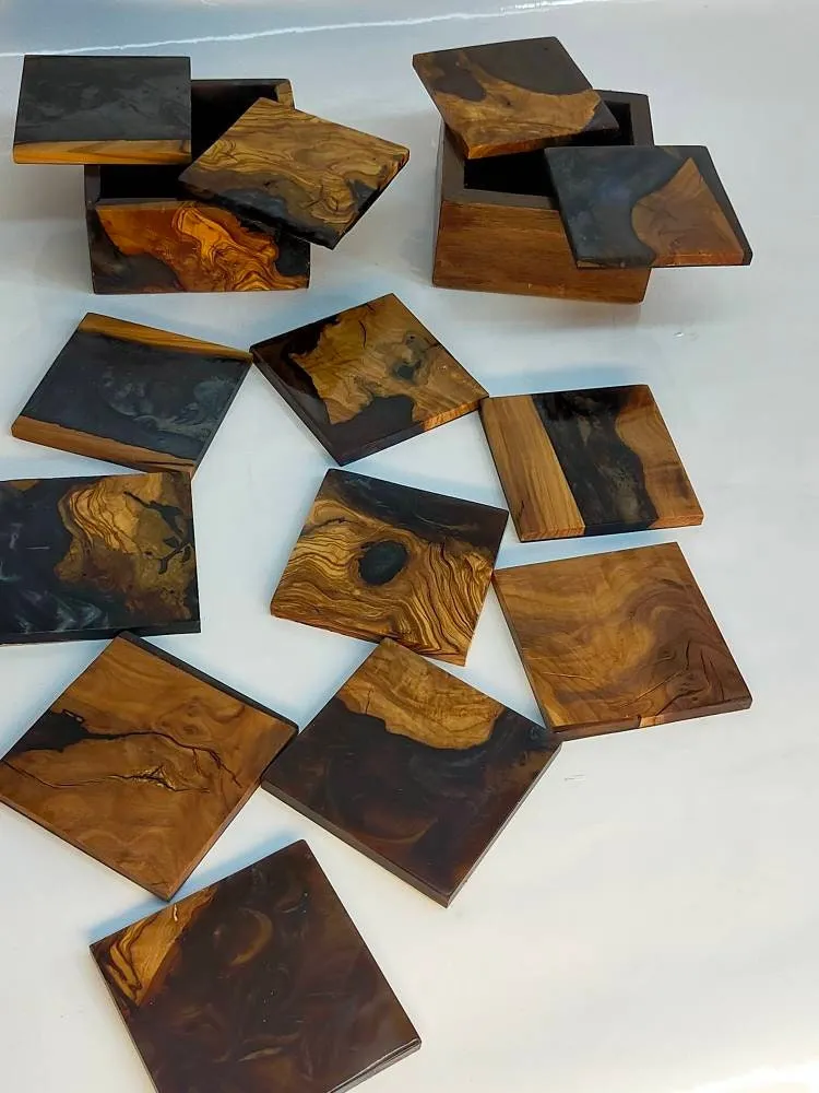 Epoxy & Wood Coasters