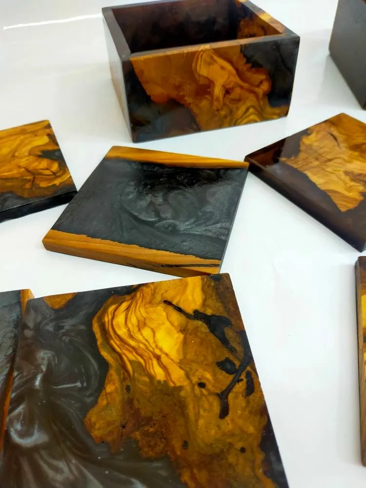 Epoxy & Wood Coasters