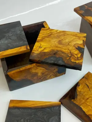 Epoxy & Wood Coasters