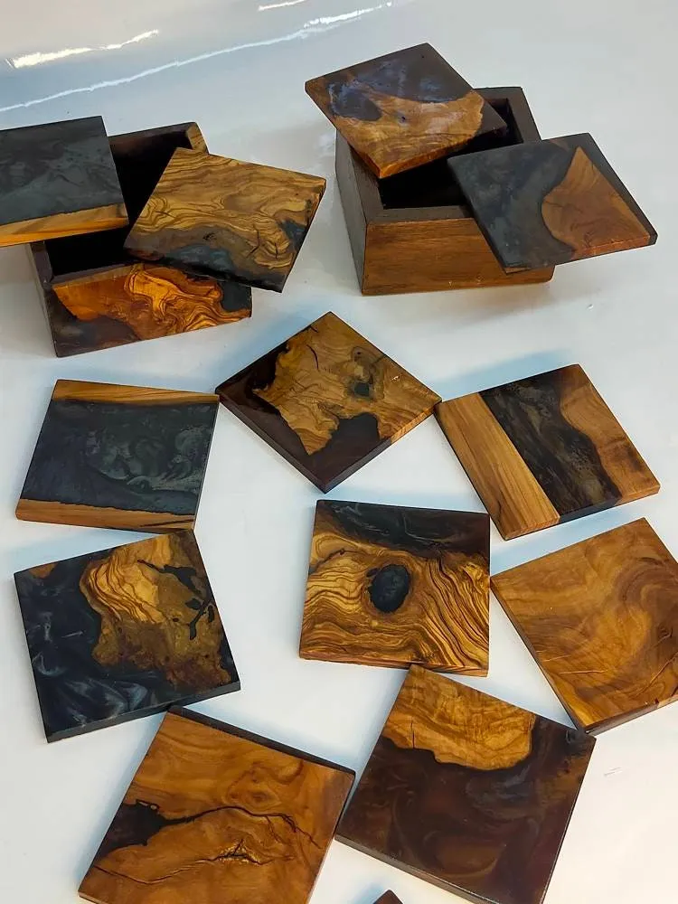Epoxy & Wood Coasters