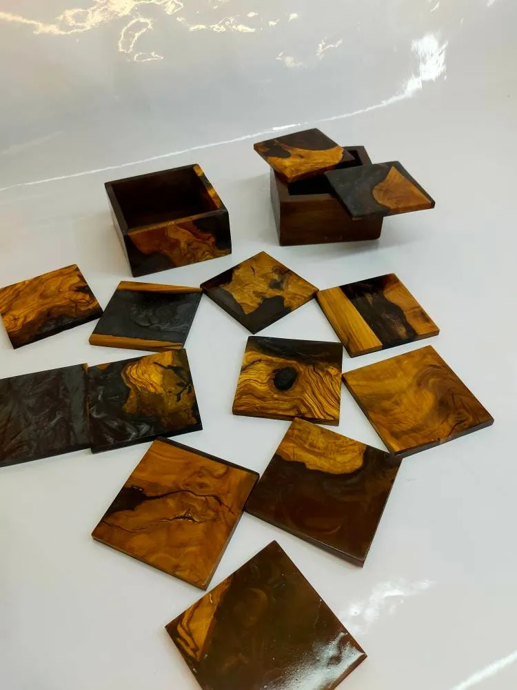 Epoxy & Wood Coasters