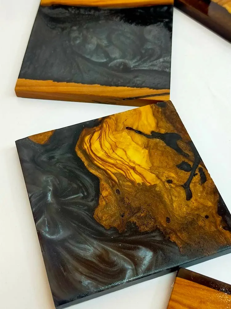 Epoxy & Wood Coasters