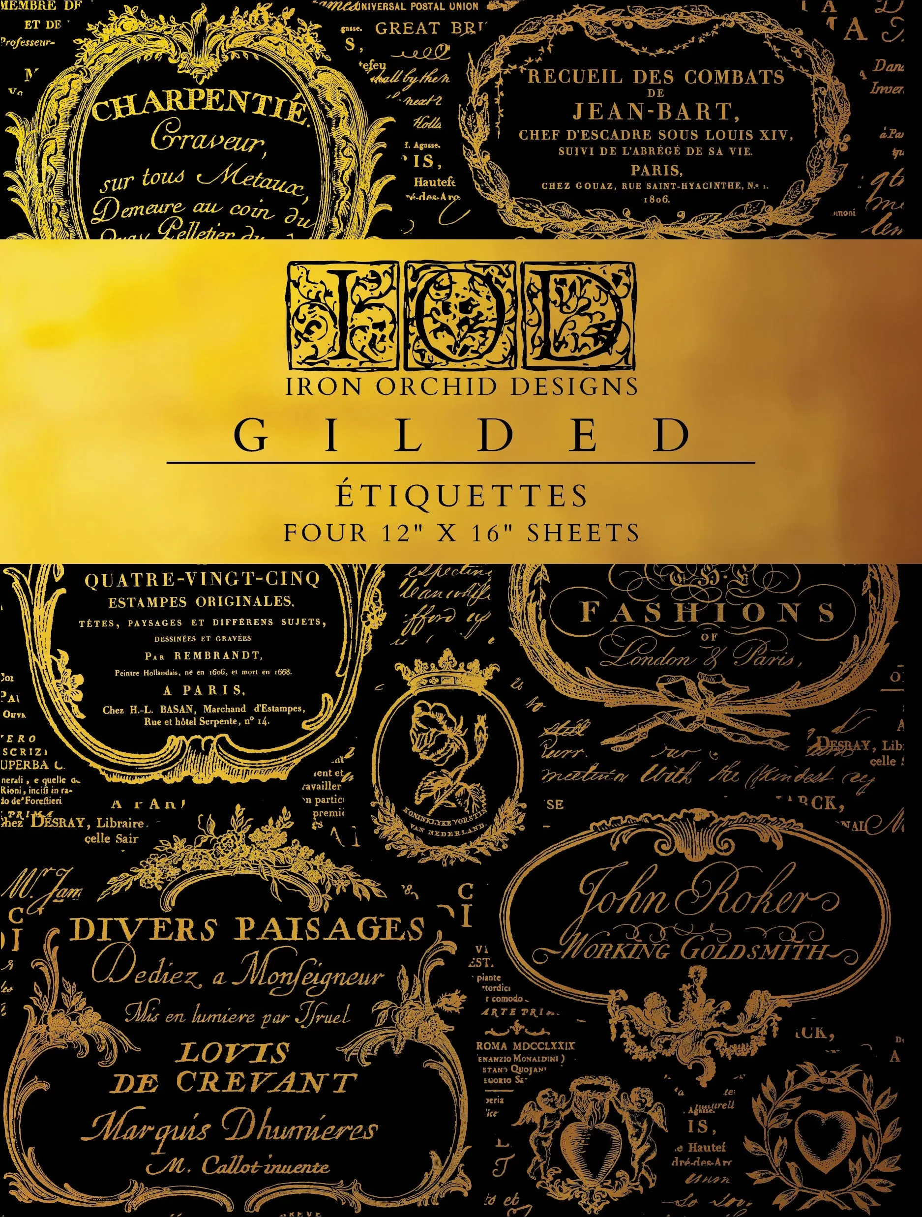 Etiquettes IOD Foil Transfer 12X16 Pad
