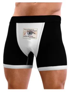 Eye For An Eye Gandhi Mens Boxer Brief Underwear by TooLoud
