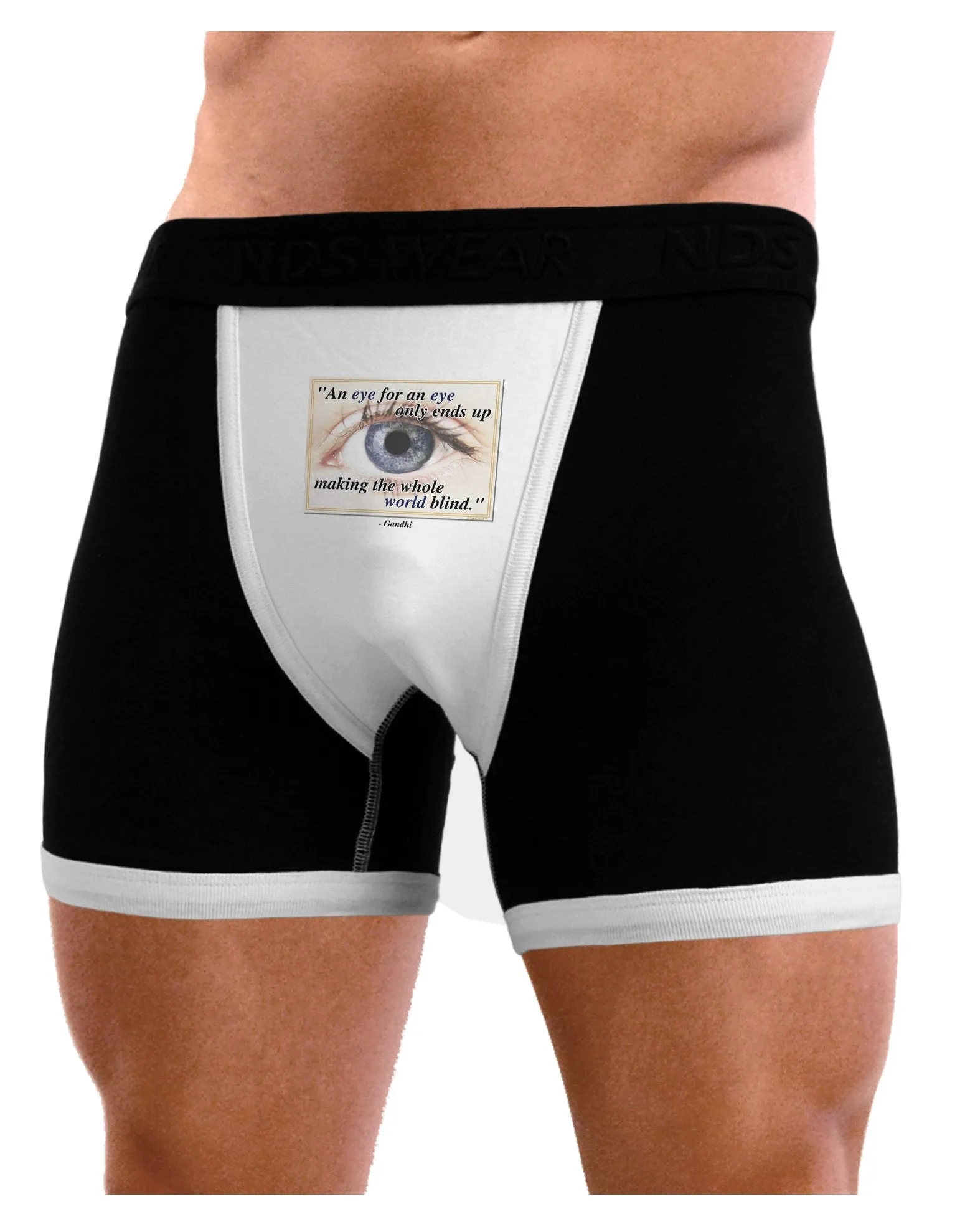 Eye For An Eye Gandhi Mens Boxer Brief Underwear by TooLoud