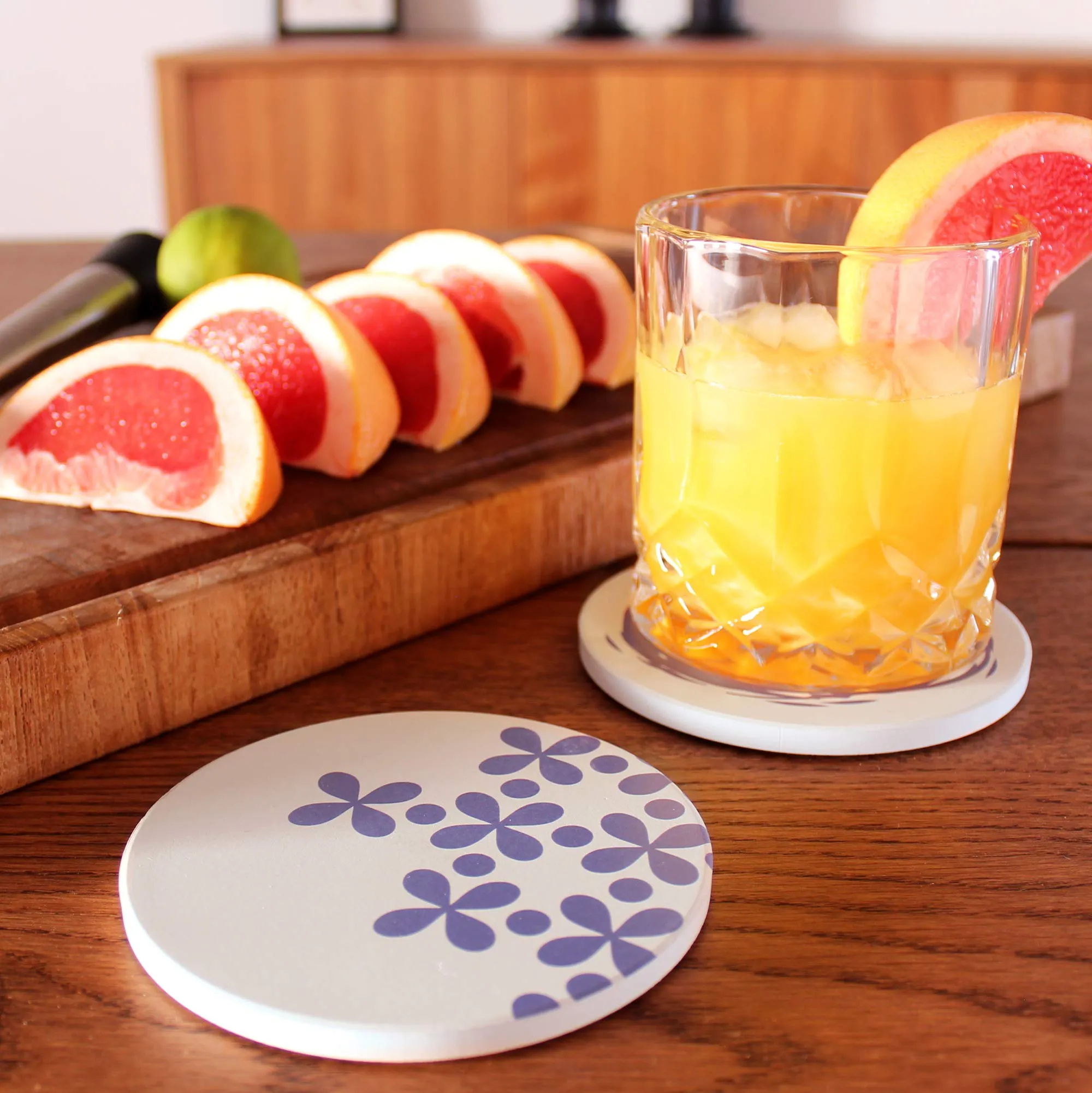 Fancy Ceramic Coasters For Dks Absorbent Set Of 6 With Holder  Absorbing