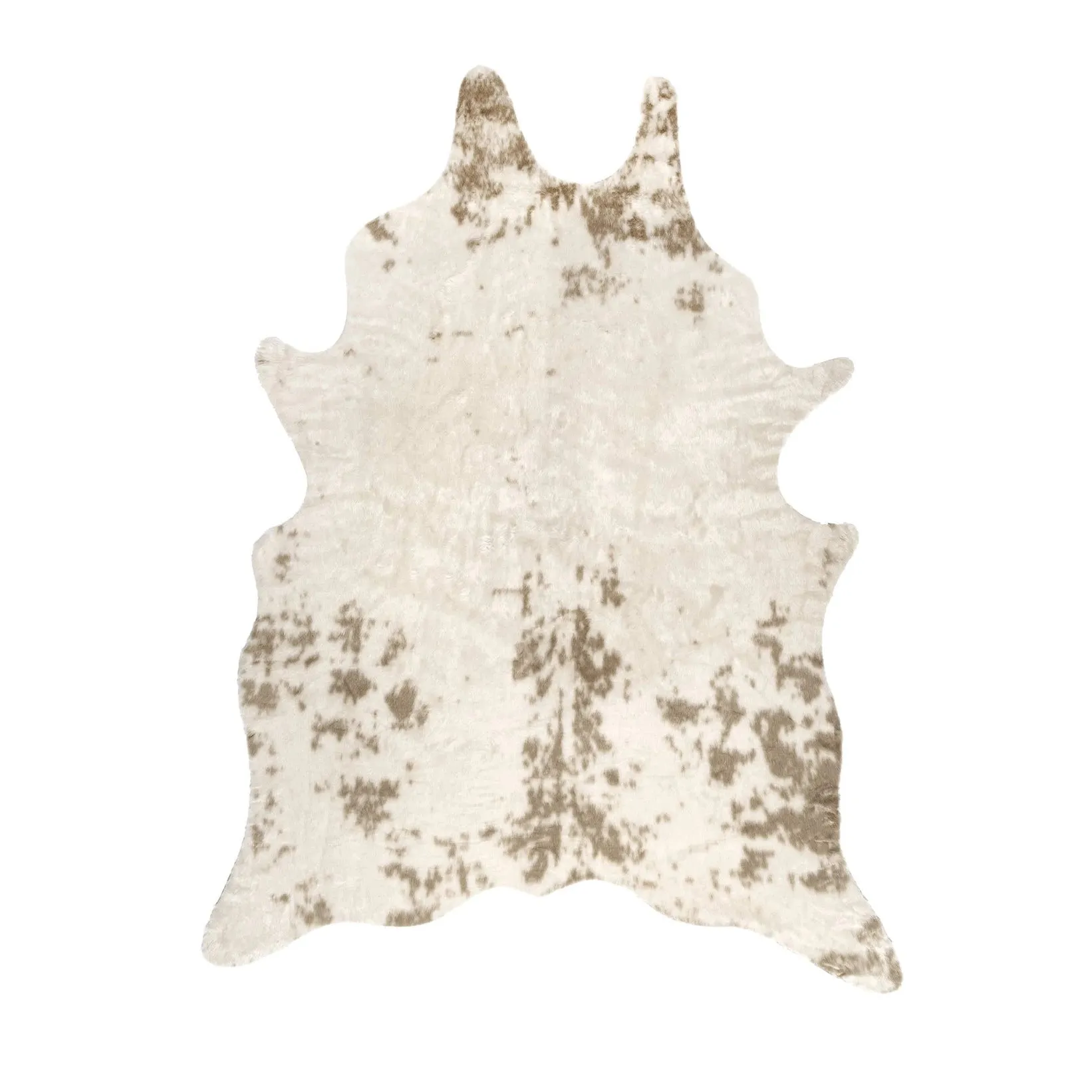 Faux Cowhide Washable Area Rug / 3'10"x5'