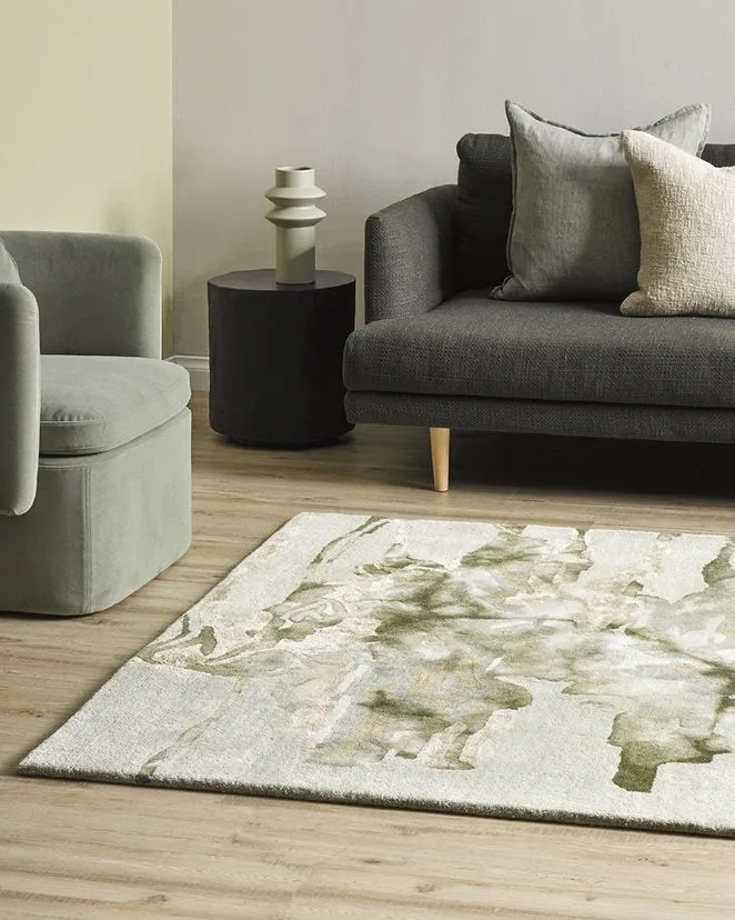 Fayette floor rug sage multi