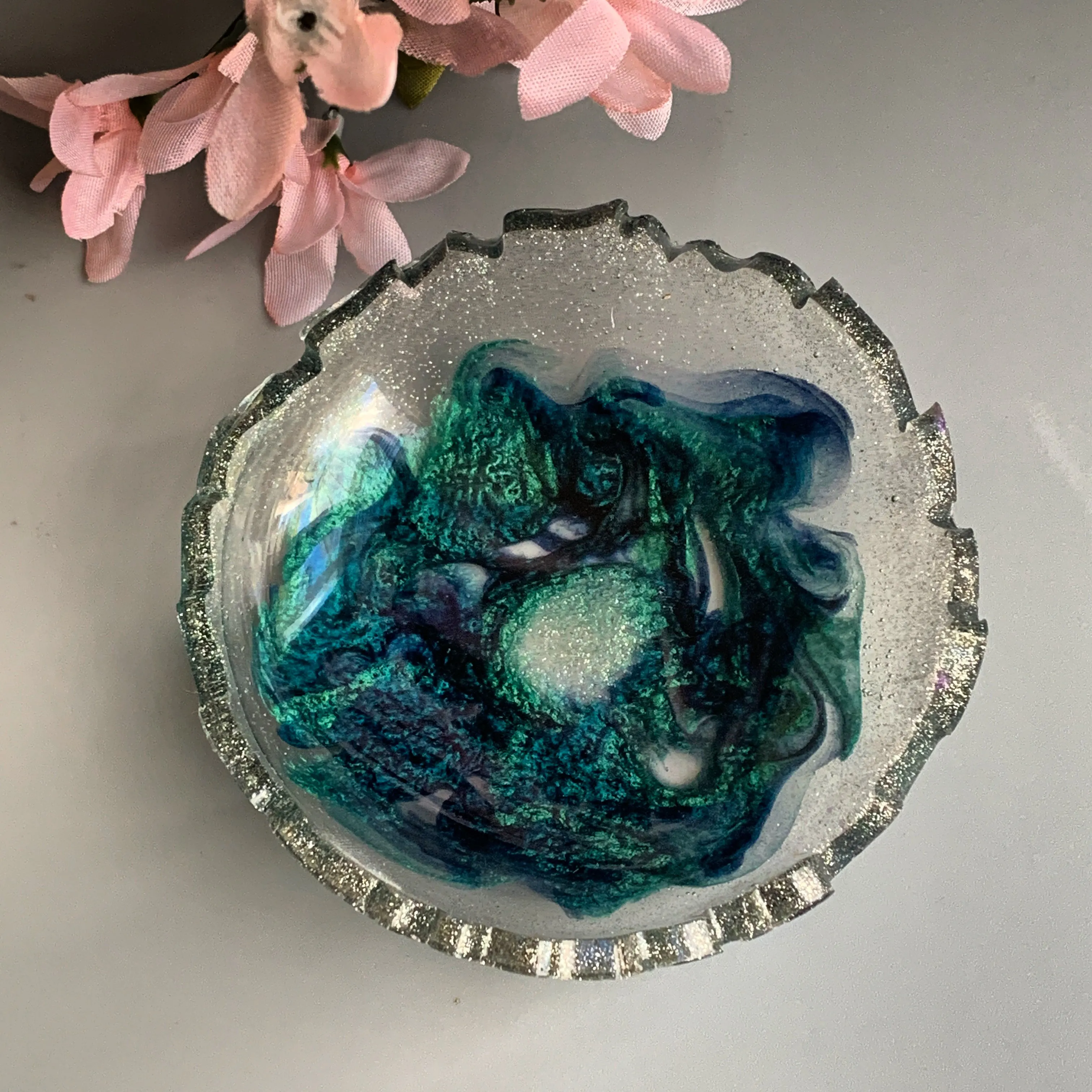 Floral Trinket Bowls: Set of 2