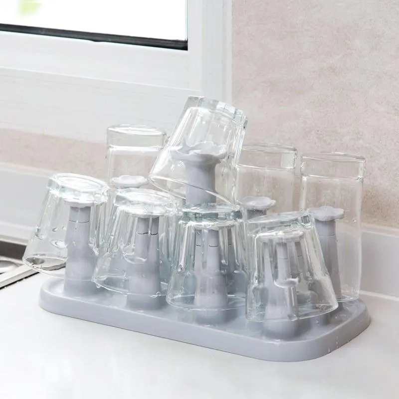 Flower Shaped Mug Holder Rack