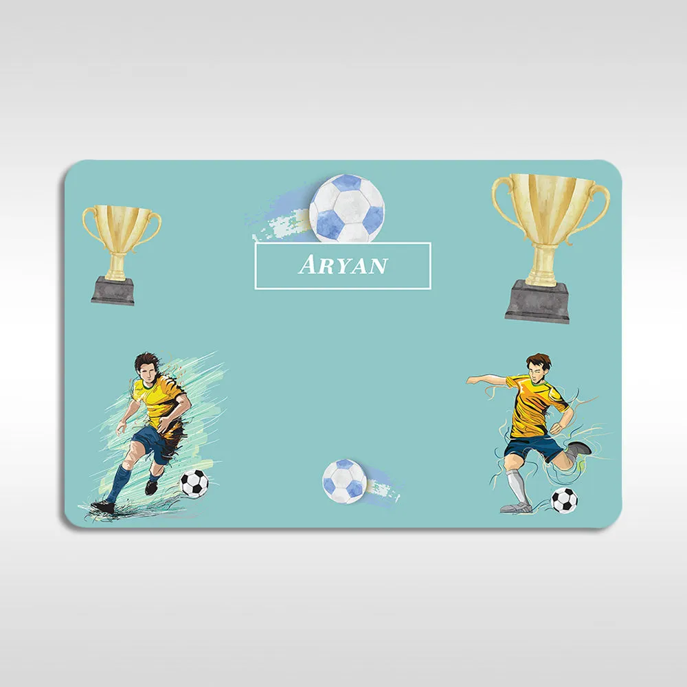 Football Fever Tableware Set (kids) (4 Placemats & 4 Casters)