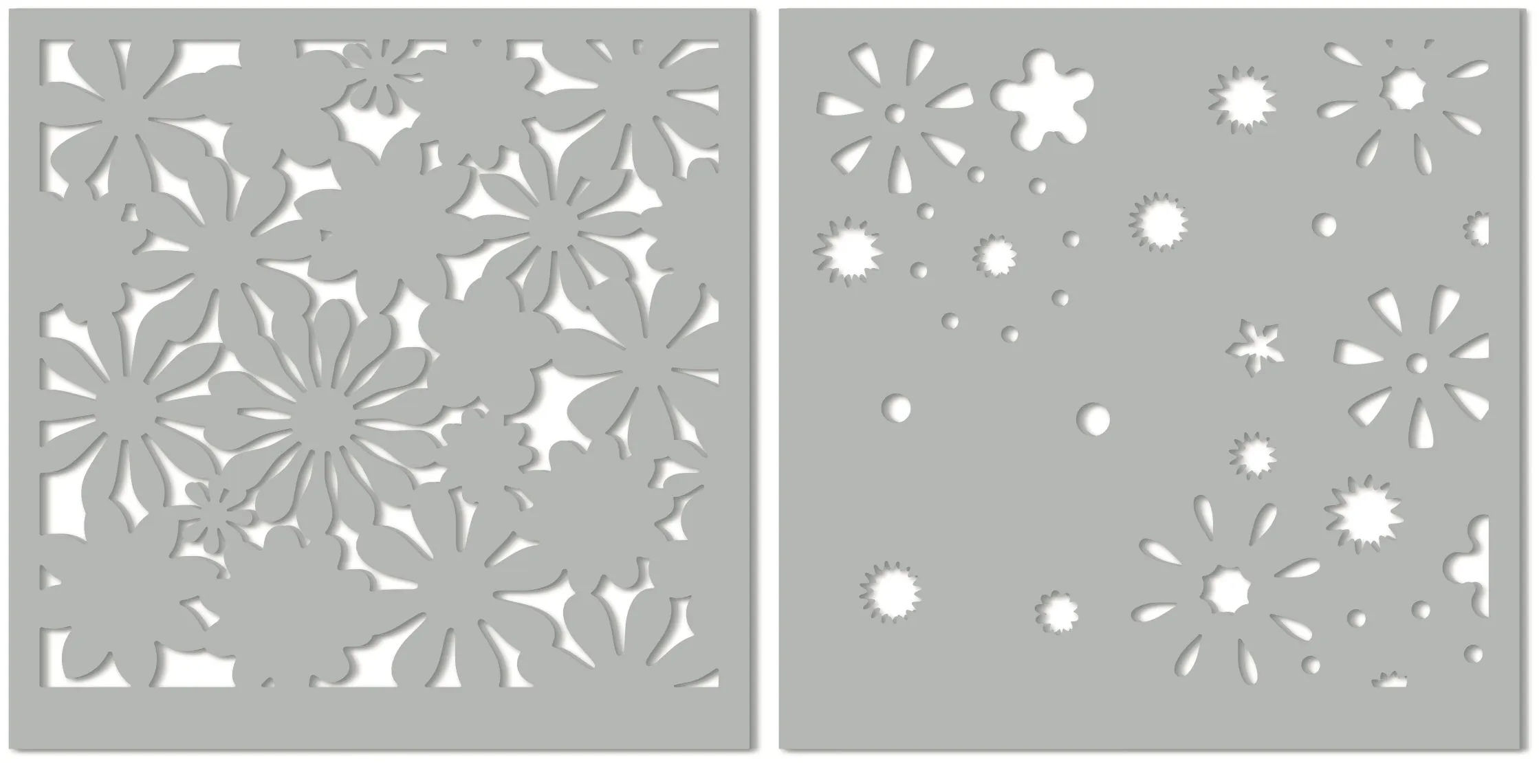 Funky Florals Stencil Set