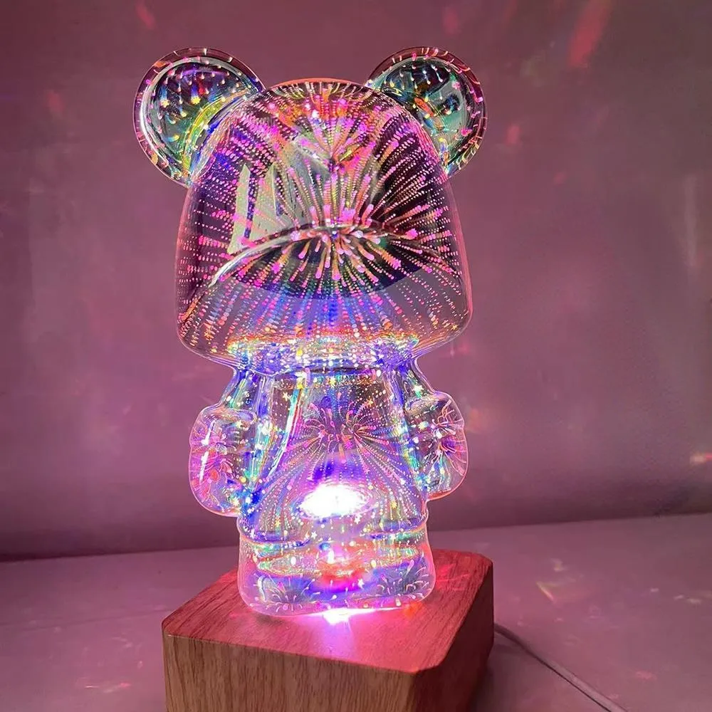 Galaxy Firework Chubby Bear Night Light | NEW