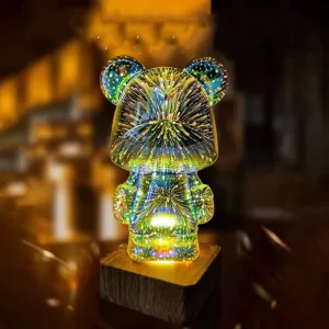 Galaxy Firework Chubby Bear Night Light | NEW