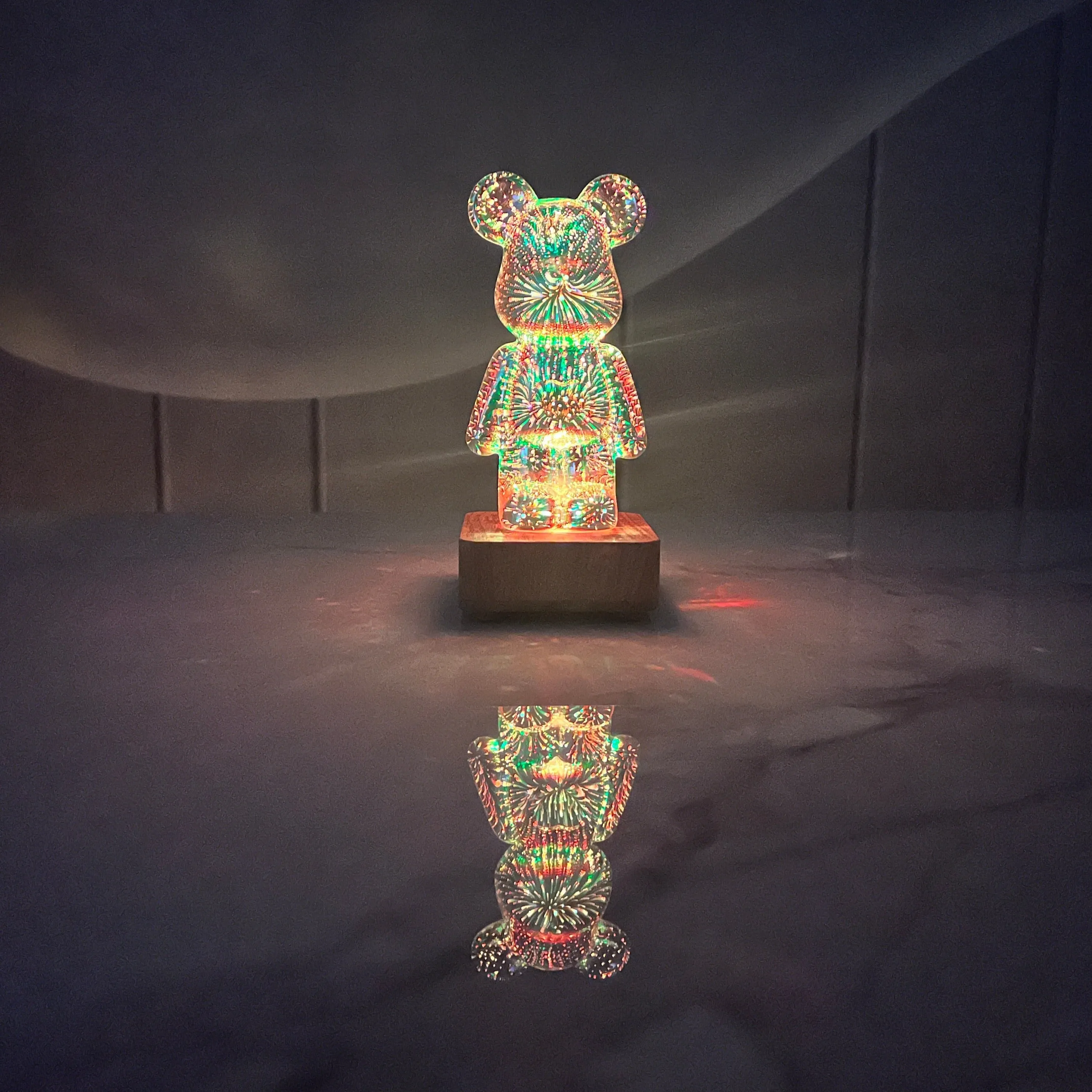 Galaxy Fireworks Standing Bear Night Light | NEW