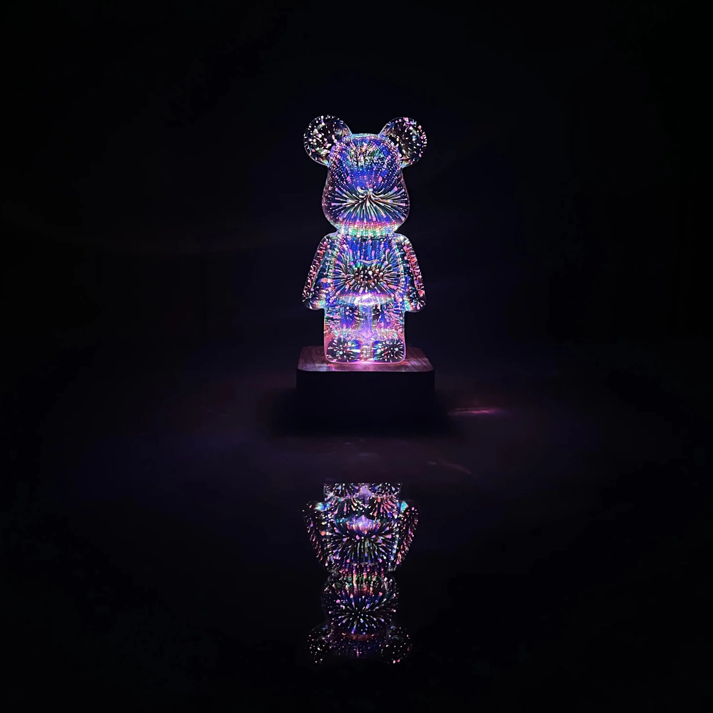 Galaxy Fireworks Standing Bear Night Light | NEW